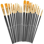 Paint Brushes Set, 2Pack 20 Pcs Paint Brushes for Acrylic Painting, Oil Watercolor Acrylic Paint Brush, , Kids Adult Drawing Arts Crafts Supplies, Blue