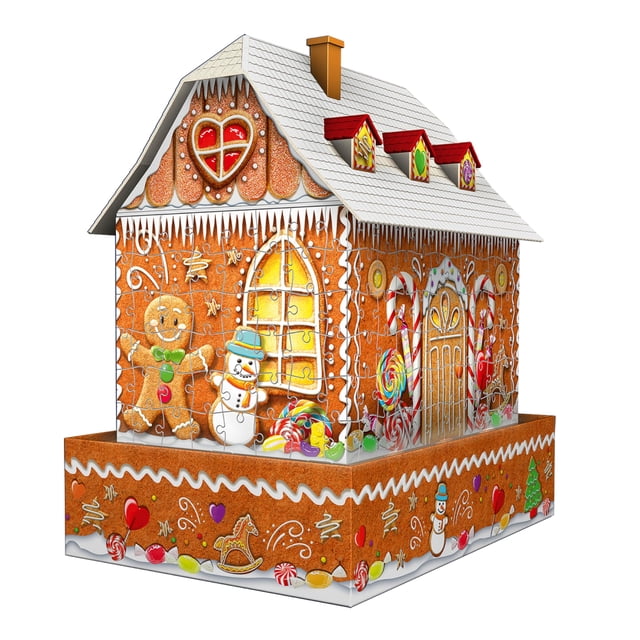 Puzzle 3D Casa de Jengibre Ravensburger 216 Piezas con LED