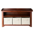 thumbnail image 2 of Winsome Wood Verona 4-PC Set, Storage Bench & 3 Foldable Baskets, 2 of 9