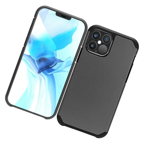 Apple iPhone 12 PRO MAX /6.7" Phone Case Protective Hybrid Anti-Drop Protection Shockproof Armor Dual Layers Frame Heavy Duty Rubber Rugged Gray Phone Cover forApple iPhone 12 Pro Max