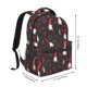 thumbnail image 2 of Fotbe Cute Christmas Gnomes Mochila Casual con Estampado para Escuela, Viajes y Actividades al Aire Libre - Duradera, Ligera y Cómoda, 2 of 5