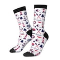 thumbnail image 1 of Lukts Sailing Marine Travel Pattern Womens Crew Soft Moisture-wicking Socks,Moisture Control Crew Socks,Mid Calf Socks, 1 of 6