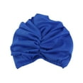 thumbnail image 7 of Women's Solid Twisted Sleep Hat Double Layer Imitation Silk Home Headband, 7 of 7