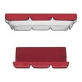 thumbnail image 2 of Patio Swing Covers Set, 3 Seater Garden Hanging Chair Covers for Outdoor Garden Red, 2 of 8