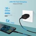 thumbnail image 2 of Bloque de carga Pukiou de 25 W USB C de carga rápida para Samsung, 2 of 7