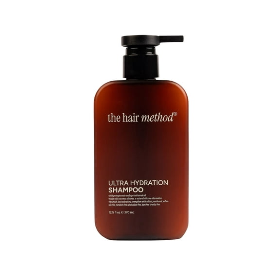 The Hair Method Ultra Hydration Shampoo Pomegranate and Apricot Kernel Oil with Pump, 12.5 oz