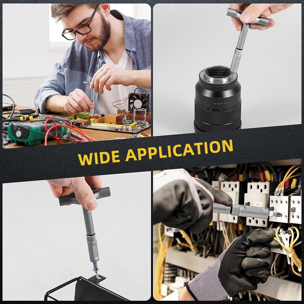 42 in 1 Magnetic Screwdriver Set, DIY Ratchet Screwdriver Set, S2 Steel Bits, Portable Compact Repair Tool Kit for Gifts, Furniture, Computer, Bicycle