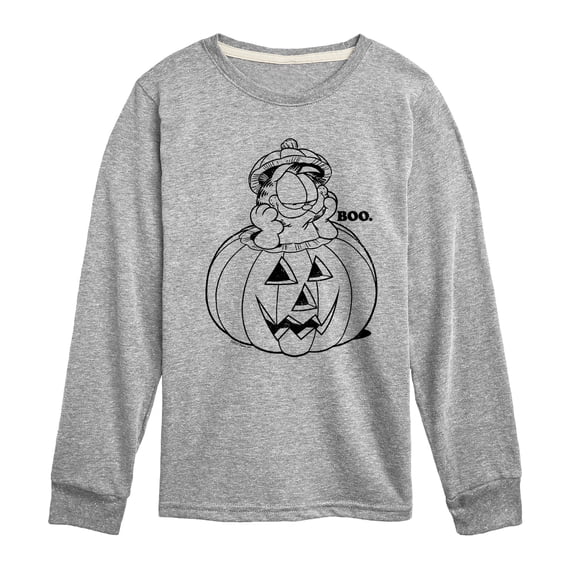 Garfield - Boo Pumpkin - Toddler And Youth Long Sleeve Graphic T-Shirt