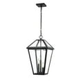 thumbnail image 4 of 3 Light Outdoor Chain Mount Lantern In Traditional Style 12.25 Inches Wide By 21.5 Inches High-Oil Rubbed Bronze Finish Z-Lite 579Chxl-Orb, 4 of 8