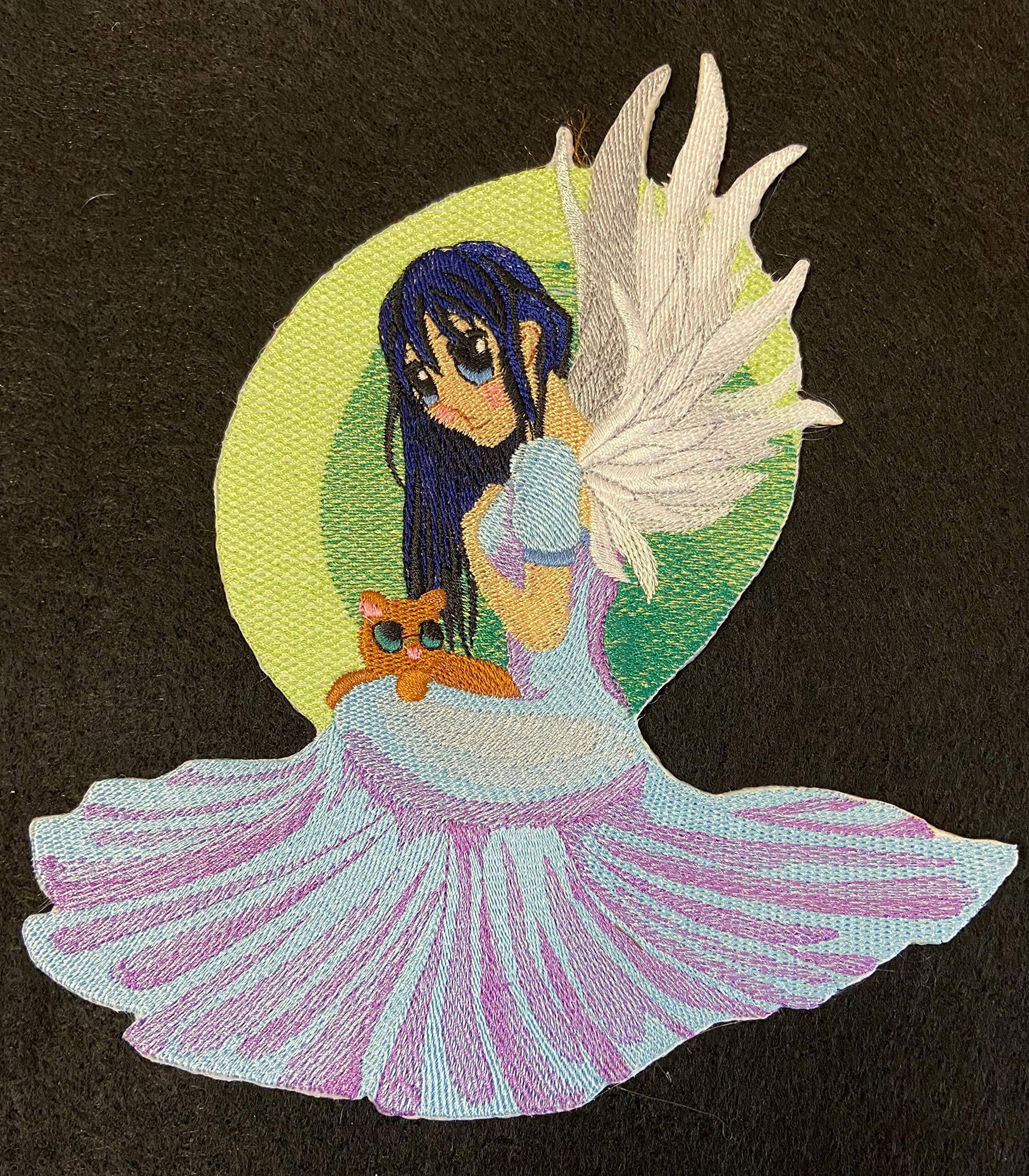 Nature Weaved in Threads, Amazing Fairy Anime [Lorelei Fairy ][Custom and Unique] Embroidered Iron on/Sew Patch (7" x 7.81") [Made in USA]
