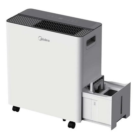 Restored Midea Smart 50-Pint Dehumidifier with Built-in Pump (Refurbished)