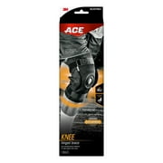 ACE Brand Hinged Knee Brace, Black  One Size Fits Most