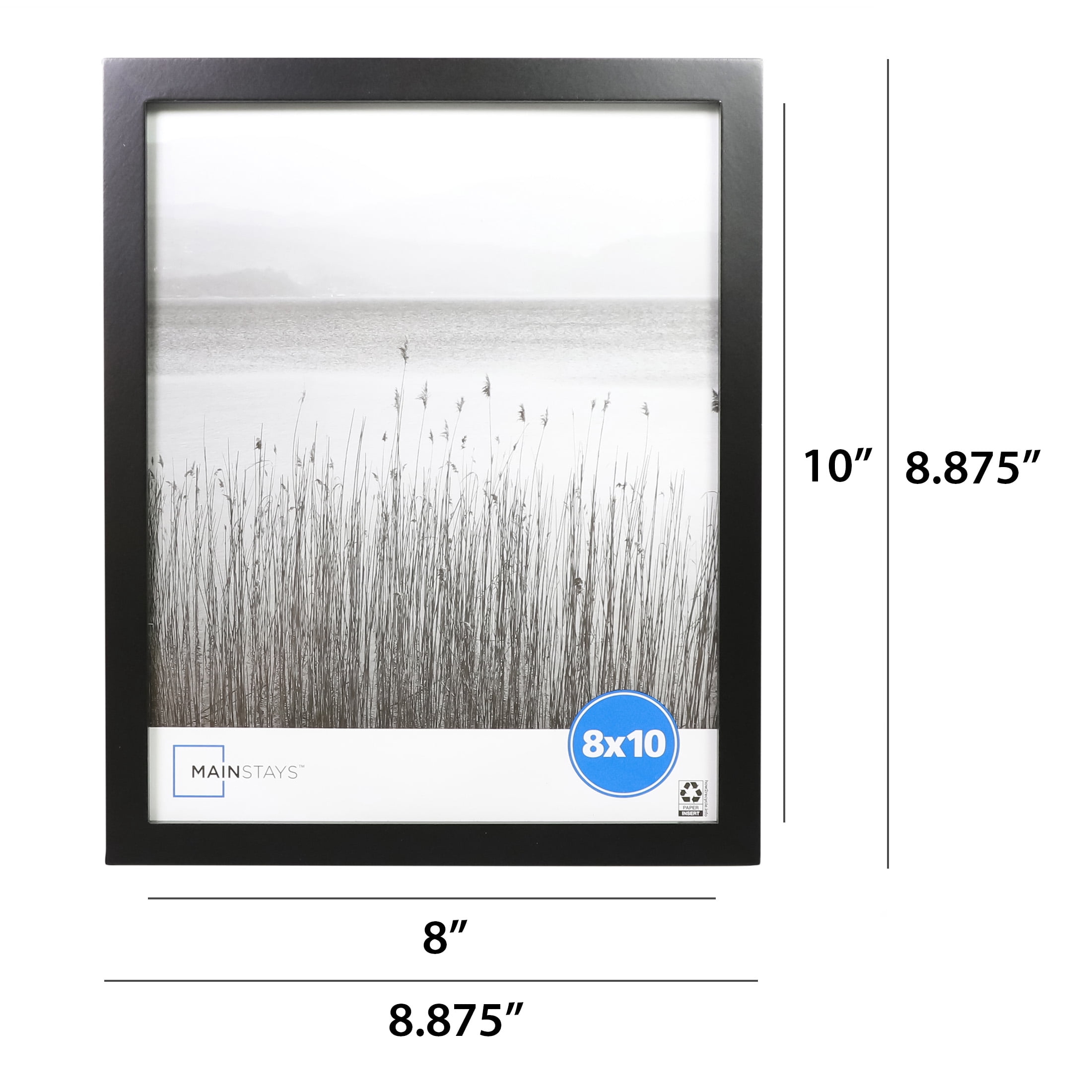 Mainstays 8x10 Linear Gallery Wall Picture Frame, Black, Set of 2