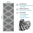 thumbnail image 2 of Gray Geometric Quatrefoil Pattern Hot Yoga Mat Towel Non Slip for Hot Yoga - Quick-Drying Yoga Mat Cover with 4 Corner Pockets with Travel Bag - Hot Yoga Towel Non Slip 70"x26", 2 of 6