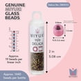 thumbnail image 3 of Miyuki Delica Seed Beads – Size 11/0 (1.6 mm), DB0023, Metallic Bronze AB, 7.2 g, Approx. 1440 Beads, 3 of 7