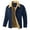 Blue, variant on Fexilor Men's Winter Cotton Sherpa-Lined Jacket, Casual Trucker Outerwear with Flap Pockets