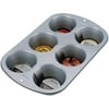 Wilton 6 Cup Nonstick Aluminum Muffin Pan, 3.5 in Diameter Cups