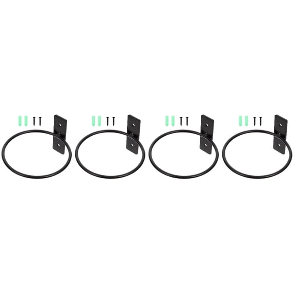 TAILTOSS Durable Black Wall Planter Ring Easy Install for Home Garden Decor