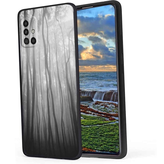 Forest-134 Phone Case, Degined for Samsung Galaxy A71 4G Case Men Women, Flexible Silicone Shockproof Case for Samsung Galaxy A71 4G