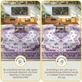 thumbnail image 4 of Homore Antique Floral Faux Wool Area Rug, 6' x 9', Purple, 4 of 8