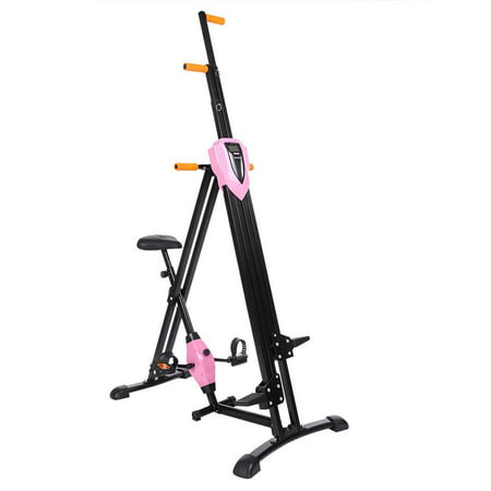2 in 1 Total Body Vertical Climber Magnetic Exercise Bike Machine Folding Climbing Machine Stair Cardio