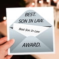 thumbnail image 7 of 3drose, Image of Best Son in Law Award Goes to My Son in Law Envelope, 6 Greeting Cards with Envelopes, 7 of 7