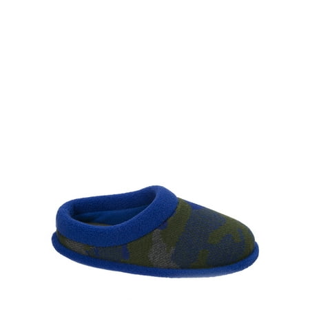 Boys Comfort Clogs - Dearfoams Boy's Camo and Fleece Clog Slippers