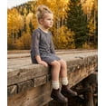 thumbnail image 5 of 2Bunnies Girls' 3T-12Y Boho Country Rustic Lace Scalloped Trim Sleeve Flower Girl Dress, 5 of 7
