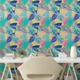 thumbnail image 3 of Ambesonne Tropical Peel & Stick Wallpaper for Home, Exotic Hawaii Summer Flora, 13"x100", Multicolor, 3 of 6
