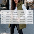 thumbnail image 3 of Cmfcve Womens Plus Size Full Zip Puffer Vest Long Hooded Sleeveless Padded Jacket Fall Winter Casual Quilted Warm Outerwear, 3 of 9