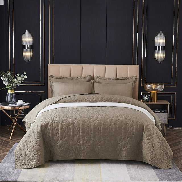 Funda de cama de algodón lavable de tres piezas, sábanas de algodón acolchadas, lavables, se pueden colocar y pueden cubrir la generación de cabello