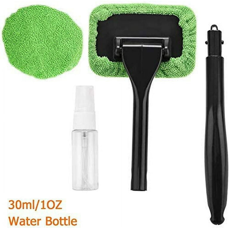  Car Window Cleaner - Windshield Cleaner, Auto Window Cleaner,  Windshield Cleaning Tool Set, Window Cleanser with Detachable Handle  Pivoting Head Microfiber Cloths and Bottle for Windshield Wiper : Automotive