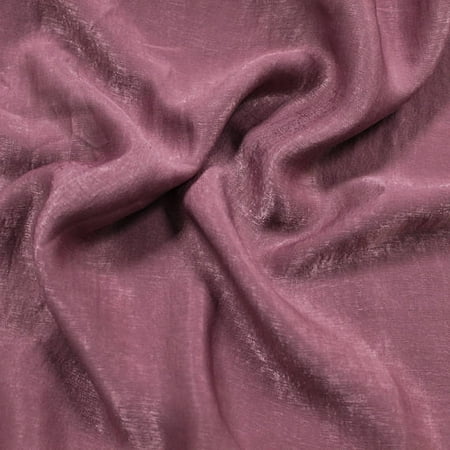 Mauve Dark Soft Poly Sand Wash Satin Fabric by the Yard