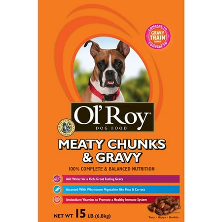 Ol' Roy Meaty Chunks and Gravy Dog Food, 15 lbs