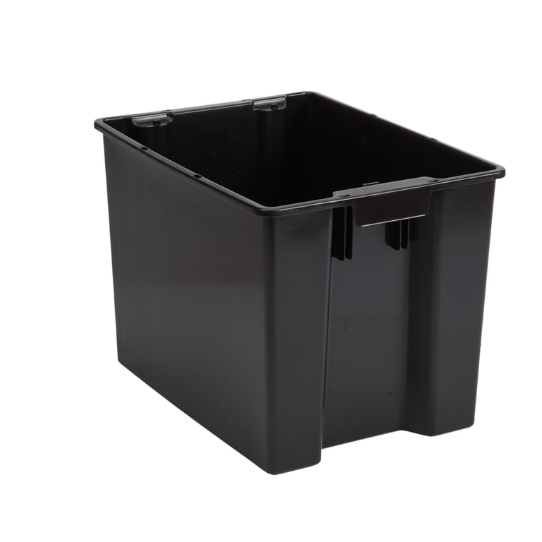 Hyper Tough Garage Plastic Storage Bin Large Nesting Stacking