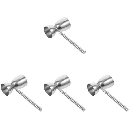 

Bestonzon 4pcs Double Sided Stainless Steel Jigger Cocktail Measure Tool Bar Measuring Cup