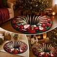 thumbnail image 5 of 3D Christmas Rug Round Optical Illusion, 40inch/100cm, Non-Slip & Wear-Resistant, Machine Washable, Cotton Polyester Blend, Christmas Rugs for Living Room, Indoor Entryway Use, Festive Holiday Decor, 5 of 5