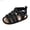 Black, variant on Spring And Summer Children Baby Toddler Shoes Boys And Girls Sandals Flat Bottom Light Open Toe Hook Loop Solid Color Roman Style Baby Sandals Size 6