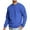 Blue, variant on Iugvhana Mens Round Neck Sweatshirts Casual Solid Color Regular Fit Long Sleeve Pullover Fleece Sweatshirt Top Yellow S
