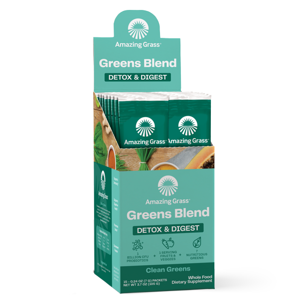 Amazing Grass, Greens Blend Detox & Digest Powder, Clean Greens, 0.24