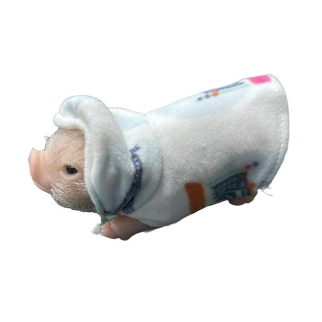 Cerdo de juguete renacido Baoblaze mini muñeca de silicona cerdito de silicona realista 10 cm x 5,1 cm x 4,8 cm