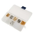 thumbnail image 1 of jifeng Boxed Earring Back Earring Backing Kit 550pcs 10 styles gold and silver, 1 of 9