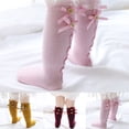 thumbnail image 2 of ITFABS Baby Mid Tube Socks Knee High Stylish Ruffled Soft and Breathable Stockings, 2 of 4