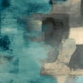 thumbnail image 2 of Loreth, Lanie 20x20 Black Ornate Wood Framed with Double Matting Museum Art Print Titled - Blue Rain Square I, 2 of 4