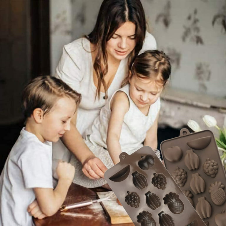 3-Piece Flower Silicone Molds Gummy Candy Molds Chocolate Mold Ice Cube  Tray Cake Decoration Party & Wedding Gift
