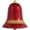 Candy Red with Gold Decorated Band, variant on Christmas By Krebs 9" (230mm) Ornament, Commercial Grade Indoor Outdoor Shatterproof Plastic Water Resistant Bell Ornament