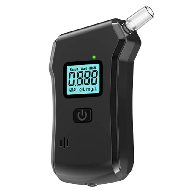 High- Alcohol Tester Removable Air Inlet Breathalyzer DUI Tester LCD Display Includes 10 Mouthpieces