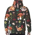 thumbnail image 7 of Salouo Mushroom With Snails Pattern Men's Fall Hoodie Sweatshirt,Sport Hoodie with Pockets for Men Pullover Casual Hooded Sweatshirt-4X-Large, 7 of 7