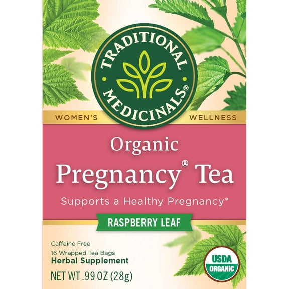 Traditional Medicinals Organic Pregnancy Herbal Tea 16 Tea Bags Pack of 2