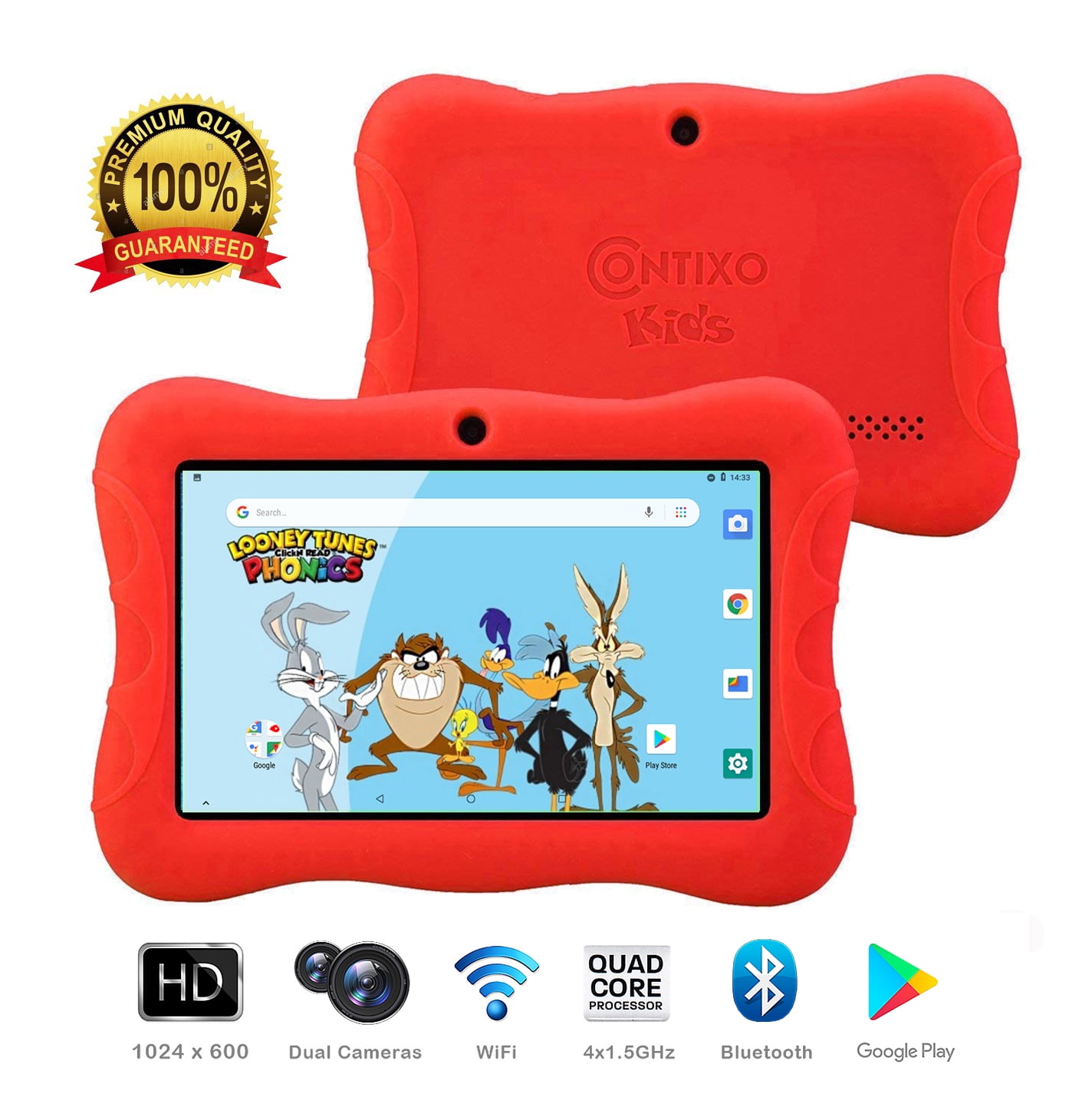 Contixo K3 7" Android Kids Tablet with WiFi, HD Display, 16GB Kids